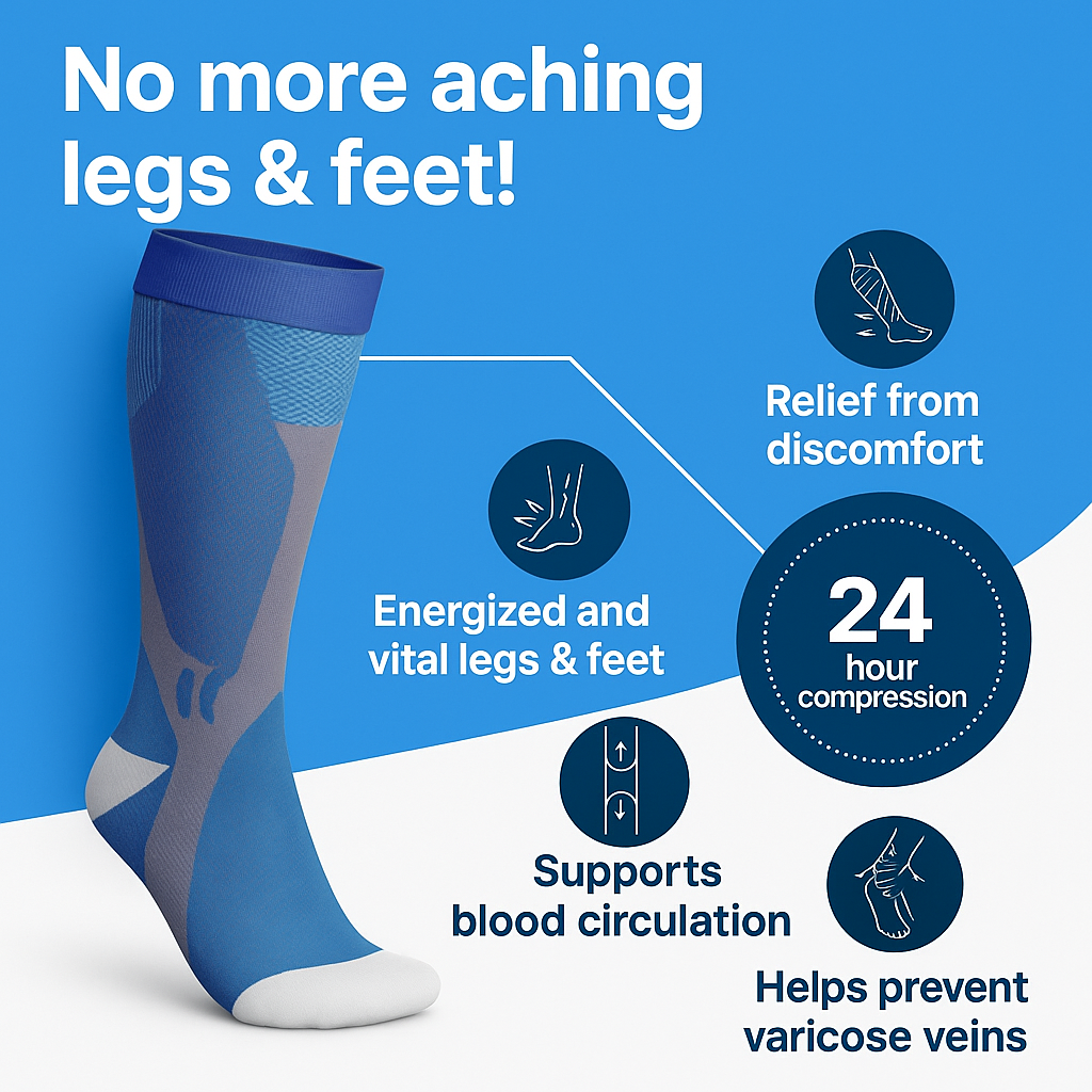 Energy Socks for Pain-Free, Active Legs